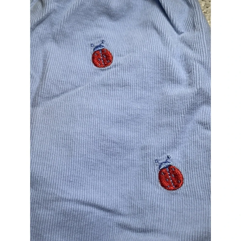 Baby‎ Luigi Baby Blue Embroidered Cord Ladybug Size 18 Months Made In Peru